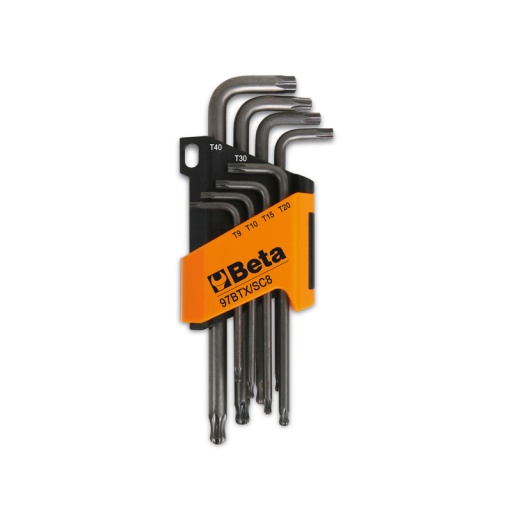 Clé mâle coudée resistorx torx percé t9 beta série 97rtx
