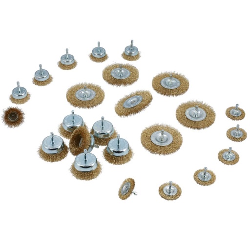 Assortiment de brosses métalliques 24 pièces