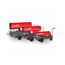 Chauffage mobile au fioul 93kw
pompe à haute pression pour fioul et petrole lampant
- carrosserie thermolaquee
- jauge reservoir
-chaleur directe avec 100% de rendement
-temperature de sortie fixe : env. 450°
-le système de pompe monotube evite l'encrassement 
applications : elevage(chauffage des poulaillers. porcheries...). agricole (sechage des produits de recolte. chauffage des entrepots...). horticole (mise hors gel des serres et tunnels plastiques...). industriel (chauffage des locaux et entrepots. rechauffage des installations gelees...)
- consomm tion fioul max 9l/h
- débit d'air chaud 2150m3/h
- capacité du réservoir 160 l
- poids 69 kg
- dimensions monte (lxlxh) 169x63x90 cm