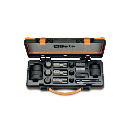 Coffret embouts chocs torx / hexagonales entraînement 3/4 - 1"