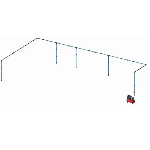 Kit réseau d'air pour atelier en alu 20mm 30m 4 descentes