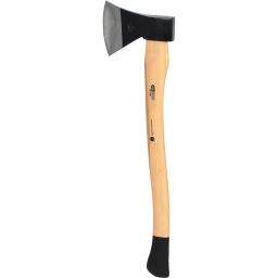 Selon DIN 5131 
Manche hickory 
Emmanchement sécurité avec coin métal rond 

