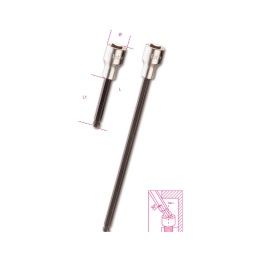 Douille tournevis à tête sphérique pour vis 6 pans creux
- 5mm - long: 100mm - qualité premium beta depuis 1939