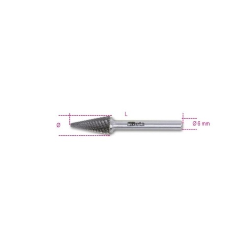 Fraise carbure tête conique 9,5mm