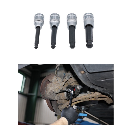 Jeu douilles embout 6 pans rotulés 7-9-11-14mm pour etrier BMW