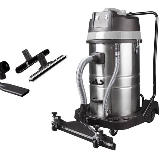 Aspirateur eau et poussiere 2x1000W 230V 80 litres + racleur frontal 600mm