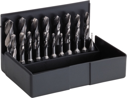 Coffret de Forets-Bits 19pcs. HSS-G 1,0 - 10,0 mm