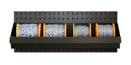 Assortiment de 11 bobines chaîne type "Genovese" avec plateau d'exposition