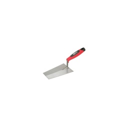 Truelle italienne ronde 

- poignée bi-composant
- lame en acier trempe aiguisee 
- coudée droit
- lame et patte soudees
- longueur 180mm 