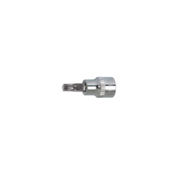Douille tournevis 6 pans torx 1/4 chrome plus t27

- longueur 37mm - profil strie
- finition polie chromee
- embout en acier s2