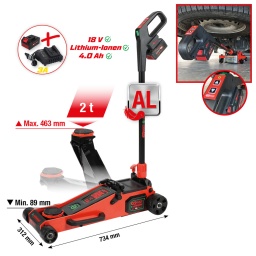 Pas besoin de pompe : levage et abaissement contrôlé par simple pression sur un bouton
La poignée peut rester droite lors du levage et permet de gagner de la place
Cric en aluminium particulièrement robuste
Cric extra-bas
Répartition de la charge sur une large surface
Deux roues directionnelles polyuréthanes résistantes aux hydrocarbures
Muni d'un plateau pour déposer les écrous de roues
Tampon de cric diamètre 95 mm
Indispensable quotidiennement dans tout atelier
Construction massive en aluminium
Batterie eMonster 4 Ah et chargeur inclus