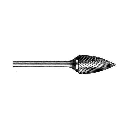 Fraise carbure ogive bout pointu pour finition 16mm 