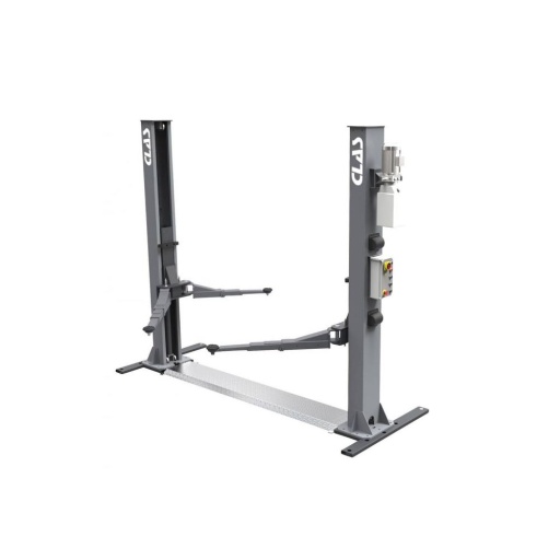 Pont elevateur 2 colonnes asymetrique avec socle 230v 4t
