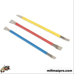 Largeur du bout de barre : 3.4mm, 5.5mm, 7.5mm, 10.1mm, 10.2mm, 12.6mm
Fabrication en inox
Longueur 185mm
Manche ergonomique et coloré pour une reconnaissance rapide de la largeur en bout de barre.
Manche doublé en bout.