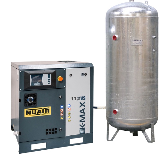 Compresseur à vitesse variable 11 kW 10 bar cuve 500 L K-MAX 