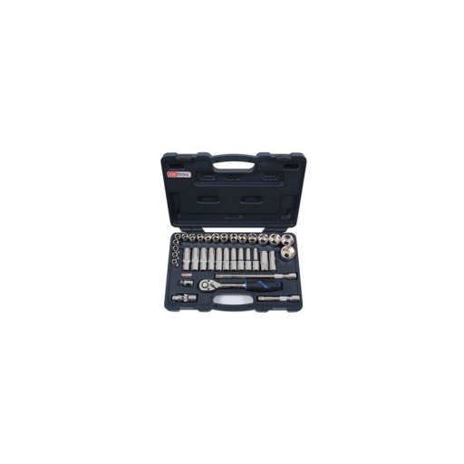 Coffret 35 pièces douilles 1/2 chrome plus