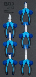 Avec ressort intérieurManches bi-composants, bleu/noirÉtendue de la livraisonPince combinée, 115 mmPince coupante de côté, 115 mmPince à freiner, 130 mm, droitePince à freiner, courbée, 125 mmPince coupante devant, 110 mmPince à becs longs, 150 mm