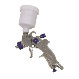 Pistolet par gravité HVLP pour travaux de retouche et finitions.
Caractéristiques :
- excellente répartition et pulvérisation
- ergonomique, bonne prise en main
- buse Ø0.8mm
- filtre
- pression de service : 1 à 2bar
Livré avec raccord