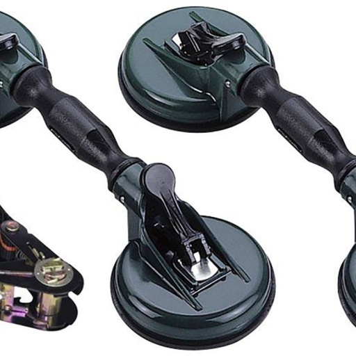 Paire de ventouses ø120mm 120Kg + sangle à cliquet 5M