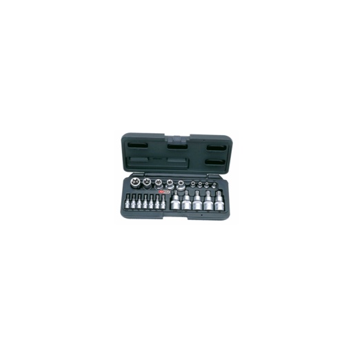 Coffret de douille torx male-femelle