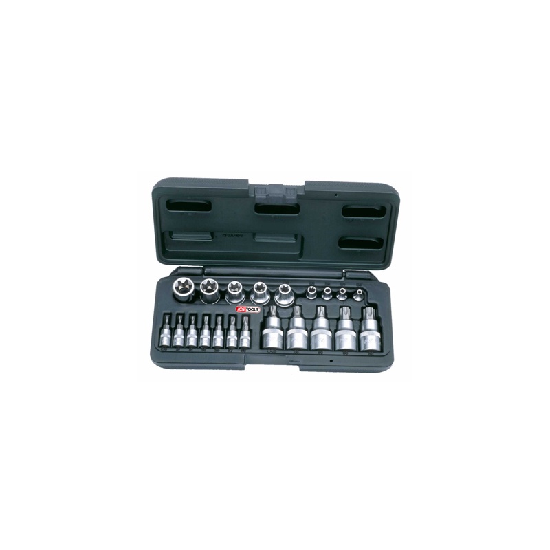 Coffret 14 Embouts Douilles torx femelles