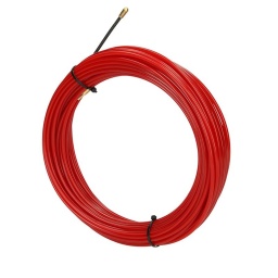 Tire-fil
- La tête en métal arrondie permet de facilement pousser le tire-câble dans les tuyaux
- Avec oeillet pour attacher le câble