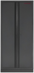 Plus d'espace de rangement et de sécurité dans votre atelier : Armoire haute KRAFTWERK MOBILIO BLACK avec 4 étagères, 2 portes

L'armoire haute KRAFTWERK MOBILIO BLACK avec 4 étagères et deux portes battantes verrouillables vous offre une solution de rangement bien pensée qui organise parfaitement votre atelier. 
Avec sa construction robuste et ses multiples possibilités d'utilisation, elle vous permet de ranger vos outils et accessoires de manière sécurisée et claire.

Stockage sécurisé avec des portes battantes verrouillables
L'armoire haute KRAFTWERK MOBILIO dispose de deux portes battantes verrouillables, derrière lesquelles vous pouvez ranger vos outils ou matériaux sensibles en toute sécurité. 
Ainsi, tout reste protégé contre tout accès non autorisé et votre atelier reste ordonné. L'armoire est particulièrement adaptée à un usage quotidien, lorsque vous avez besoin d'un environnement structuré et bien sécurisé.

Utilisation flexible de l'espace de rangement avec 4 étagères
Avec quatre étagères réglables individuellement, l'armoire offre une flexibilité maximale dans l'organisation. 
Vous pouvez ajuster les étagères pour qu'elles correspondent parfaitement à vos besoins de rangement – que vous souhaitiez ranger de grands outils ou de petites pièces, tout trouve sa place. 
L'espace de rangement généreux vous aide à garder votre atelier clair et à travailler efficacement.

Parfaitement combinable et extensible de manière flexible
L'armoire peut être montée à gauche ou à droite ou être autonome, vous permettant de l'intégrer parfaitement dans votre environnement d'atelier existant. 
Vous pouvez la combiner avec d'autres modules de la série KRAFTWERK MOBILIO et personnaliser votre atelier. 
Sa construction bien pensée vous permet de placer l'armoire de manière flexible, y compris de manière autonome, pour une utilisation optimale.

Design robuste et montage facile
L'armoire haute KRAFTWERK MOBILIO est livrée démontée, mais grâce à sa construction bien pensée, elle est facile à monter. 
Son boîtier stable en matériaux de haute qualité garantit une longue durée de vie, même en cas d'utilisation intensive. 
La couleur noire lui confère un aspect moderne qui s'intègre harmonieusement dans tout atelier. 
Dimensions : L 915 x H 2000 x P 458 mm

Avec l'armoire haute KRAFTWERK MOBILIO BLACK avec 4 étagères et 2 portes battantes, vous créez ordre et sécurité dans votre atelier – tout en ayant un meuble qui est à la fois fonctionnel et élégant.