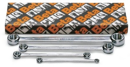Jeu de 4 clés doubles droites pour écrous Torx® (art. 95FTX)
E6xE8-E10xE12 
E14xE18-E20xE24