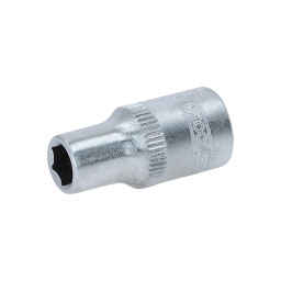 6 pans
Système FlankTraction
Selon DIN 3124 / ISO 2725
Carré d'entraînement intérieur selon DIN 3120 / ISO 1174 avec encoche pour verrouillage par bille
Pour une utilisation manuelle
Finition satinée
Chrome Vanadium