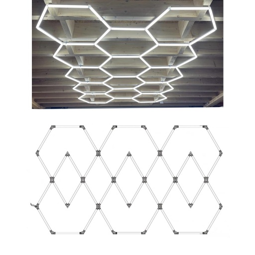 Ensemble eclairage atelier 11 formes 428W