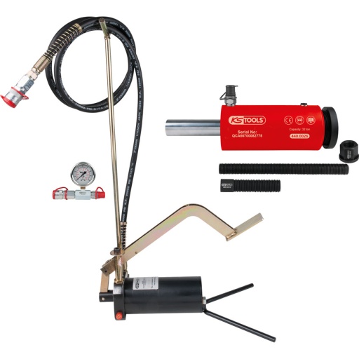 Unité hydraulique 32 t avec pompe et manomètre, 11 pcs
