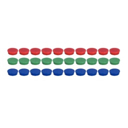 Jeu d'aimants bleus dia25 mm  10pcs