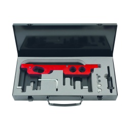 Jeu d'outils de calage moteur - BMW
- pour le blocage des arbres à cames
- pour le remplacement de la chaine de distribution
- coffret métallique
utilisation : motorisation 2.3 / 2.8 / 3.0 / 3.5 / 4.0 BMW 323i. 325i. 523i. z4. x3. 130i. 330i. 530i. 630i. 730i. 528i. x1. 125i. 525i. 740i. x6. 135i. 335i. 3.0 m coupe (code moteur: n52
b25a / n52 b52ae / n52 b25af / n52 b25be / n52 b25o1/ n52 b25o2 / n52 b30a / n52 b30af / n52 b30o2 / n52 b30u1 / n52k b25a/o1 / n52k b25ae / n52k b25au1 / n52k b30a / n52k b30a/o1 / n52k b30ae / n52k b30af / n53 b25a / n53 b30a / n53 b30a/o0 / n53 b30uo / n54 b30a / n54 b30a/aa / n54 b30a/to / n54 b30to)
composition
axe de brochage 8 mm outil de pré-tension de chaine de distribution
outil composite d'alignement d'arbre à cames (uniquement les moteurs n51. n52)
outil d'alignement des capteurs vanos d'arbres à cames
outil d'alignement d'arbre à cames (uniquement les moteurs n53. n54)