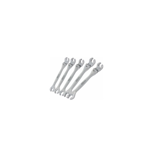 Lot de 5 clés à tuyauter tête inclinable 230° 8-9-10-11-12mm 