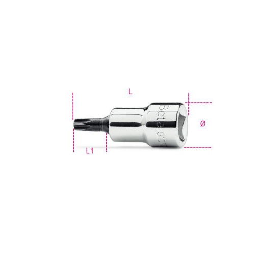 Douille 1/2 tournevis xl pour vis torx t40 beta série 920tx