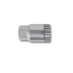 Douille extracteur pour mouvement central à 20 encoches avec pivot central, nickelée
Apte pour Shimano et ISIS
Le cadre de 1/2" et l’hexagone de 24 mm garantissent des solutions différentes pour l’utilisation.