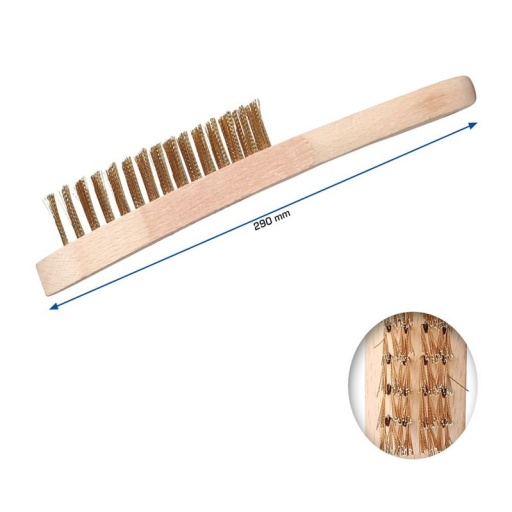 Brosse laiton 4 rangées 290 mm