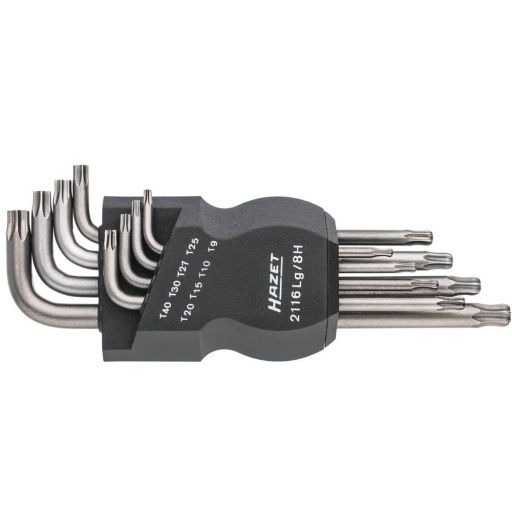 Cle male coudée torx longue de t9 a t40 etui  de 8pc