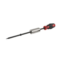 Extracteur avec marteau à inertie
- pour le démontage de joints spi et petits roulements
- la tige filetée est introduite dans le joint spi a l'aide du marteau à inertie. visser a la main et retirer avec le marteau à inertie
- introduction de la tige filetée dans le joint spi a l'aide de la masse à inertie. vissage a la main. retrait avec la masse à inertie