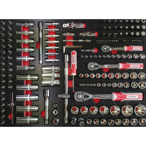 Module douille 1/4 3/8 1/2 171 pièces