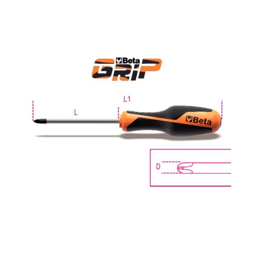 Tournevis phillips ph0 x 60mm betagrip