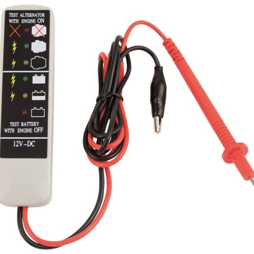 Testeur de charge (LED) pour batteries et alternateurs 12V