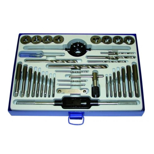Coffret forets-tarauds-filieres 37 pieces