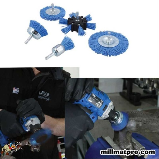 Jeu de brosses à filaments abrasifs en nylon