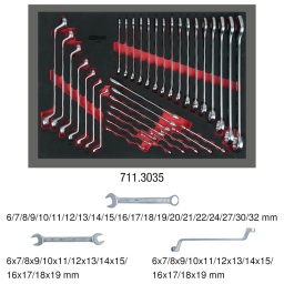 Module 1/1
Pour servantes d'atelier et coffres à outils
Rangement ordonné grâce à une découpe
Résistant aux hydrocarbures et aux produits chimiques
Insert en mousse bicolore haute résistance