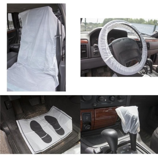 Set de 100 protections intérieur véhicule 5 en 1