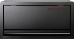 KRAFTWERK MOBILIO BLACK Armoire supérieure avec porte et amortisseur à gaz – Votre espace de rangement intelligent pour l'atelier

Un espace de travail bien organisé est essentiel dans tout atelier. 
Avec l'armoire supérieure KRAFTWERK MOBILIO avec porte et amortisseur à gaz, vous avez la solution parfaite pour ranger vos outils en toute sécurité et de manière compacte. 
L'armoire fonctionnelle impressionne par ses détails bien pensés, sa finition de haute qualité et son apparence moderne qui brille dans chaque atelier.

Espace de rangement pratique pour votre atelier
Cette armoire supérieure vous offre un espace de rangement supplémentaire sans que vous ayez à sacrifier un précieux espace au sol. 
Grâce à la porte intégrée et à l'amortisseur à gaz pratique, l'armoire s'ouvre particulièrement facilement. 
Que ce soit des clés à molette, des petites pièces ou des pièces de rechange - avec l'armoire supérieure KRAFTWERK MOBILIO, tout est à portée de main et bien protégé.

Montage flexible - sur le mur ou sur un mur perforé
L'armoire supérieure KRAFTWERK MOBILIO peut être montée de manière flexible sur votre mur perforé ou directement sur le mur. 
Les vis pour le montage sur mur perforé sont incluses. 
Ainsi, elle s'adapte à vos besoins individuels et peut être installée exactement là où vous en avez le plus besoin.

Durable et prête à l'emploi
Le meilleur : l'armoire supérieure vous est livrée entièrement montée. Cela signifie que vous pouvez l'installer et l'utiliser immédiatement - sans assemblage fastidieux. 
Avec son corps robuste entièrement noir, elle s'intègre parfaitement dans tout atelier moderne et apporte style et ordre à votre espace de travail.

Dimensions parfaites pour une utilisation optimale de l'espace
Avec une largeur de 680 mm, une hauteur de 350 mm et une profondeur de 281 mm, l'armoire offre suffisamment d'espace pour vos outils et matériaux de travail sans prendre trop de place. 
Ainsi, vous utilisez vos surfaces murales de manière optimale.