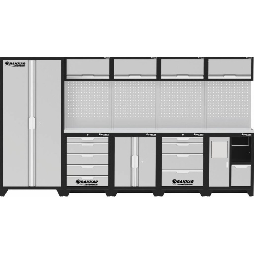 Mobilier d'atelier 9 meubles 36355mm plateau inox