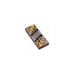 Module clés torx 6 pièces. 
- composition:t10-t15-t20-t25-t27-t30 
- plateau thermoformé rigide 
- 1/4 de tiroir
- 367x147mm - qualité premium beta depuis 1939