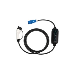 Chargeur sur secteur portable à utiliser sur tout véhicule électrique à batterie (BEV) et véhicule électrique hybride plug-in (PHEV) utilisant un connecteur de type 2. Adapté à une utilisation en extérieur, dans les campings par exemple, il dispose d'un câble de 5 mètres de long avec une fiche Commando à 3 broches et d'une puissance maximale de 7,4 kW. Livré dans un étui de transport à fermeture éclair, il peut être rangé en toute sécurité et proprement dans le véhicule lorsqu'il n'est pas utilisé.

Câble de charge BEV/PHEV de 5 m de long avec contrôleur, comprenant une prise véhicule type 2 (femelle) vers fiche Commando (bleue) en monophasé, pour la charge en extérieur, fourni avec un sac de transport.
Tension monophasée jusqu'à 240 V CA, pour une charge allant jusqu'à 7,4 kW.
Testé à 2 500 V CC. Température de service : de -30 °C à +50 °C. Connecteurs en polycarbonate durable avec contacts en alliage de cuivre.
Les applications comprennent : Audi, BMW, Hyundai, Jaguar, Kia, Lucid Air, Mercedes, MINI, Nissan Leaf (2018), Porsche, Range Rover P400e, Renault, Smart, Tesla, Toyota, Volkswagen, Volvo.
Conformité IP55, CEI, UL, TUV, CE et UKCA. Chargeur à broche de type 2 vers fiche secteur britannique standard à 3 broches pour la charge domestique également disponible, veuillez consulter la référence 8628.